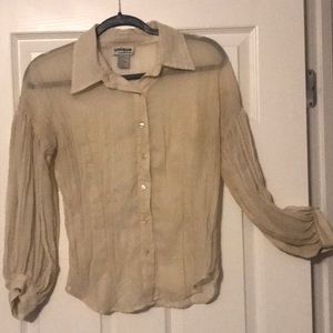 Sheer shimmery blouse